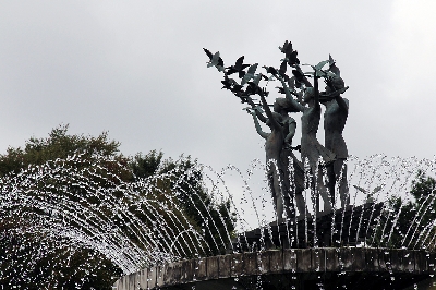 昭和記念公園にて